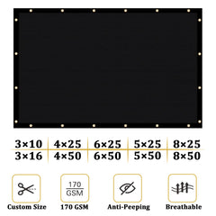 Shade&Beyond privacy screen secured with zip ties