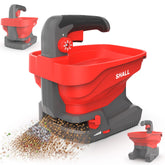 SHALL Battery Powered Fertilizer Spreader red model front view