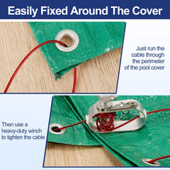 Shappy Pool Cover Cable and Winch Kit packaging