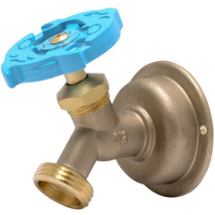 SharkBite 45-Degree Hose Bibb front view showing multi-turn handle