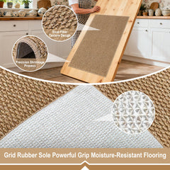 SharpWeaRug Door Mat on a front porch