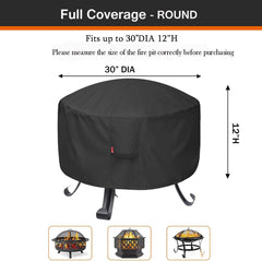 SheeChung Fire Pit Cover 30"D x 12"H side view