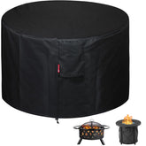 SheeChung Fire Pit Cover 30-inch black front view