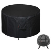SheeChung Fire Pit Cover 36"DIA black cover front view