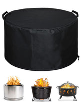SheeChung Fire Pit Cover black round model front view