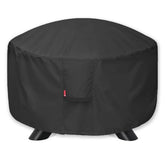SheeChung Fire Pit Cover Round 32"D x 16"H waterproof black fabric