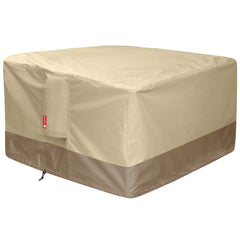 SheeChung Gas Fire Pit Cover beige front view