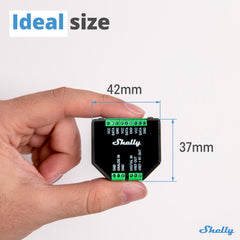 Shelly Plus Add-On back view showcasing sensor connections