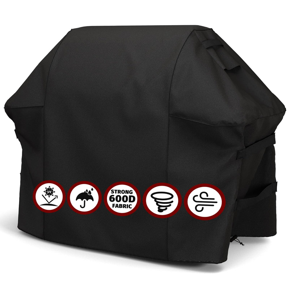 SHINESTAR 55in Grill Cover front view, black color