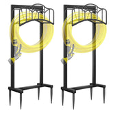 Shomextol Garden Hose Holder black model front view