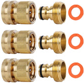 SHOWNEW Hose Quick Connect set including brass connectors