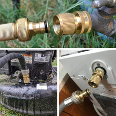 SHOWNEW male and female connectors with hose washers