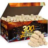 Shwuevei Fire Starter 300 pcs natural wood front view