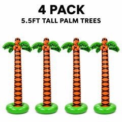 Side view of 4E's Novelty inflatable palm trees set