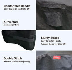 side view of acoveritt eco-friendly griddle cover with dimensions