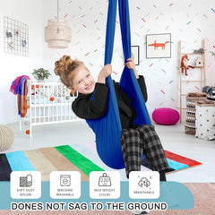 Side view of Aokitec Sensory Swing showing installation hardware