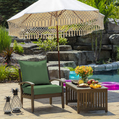 Side view of Arden Selections deep seat cushion back pillow