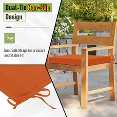Side view of Basic Beyond Outdoor Chair Cushion with dimensions