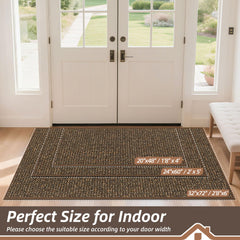 Side view of BEQHAUSE Door Mat showing low-profile design