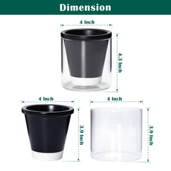 Side view of D'vine Dev 4-inch planter showcasing design