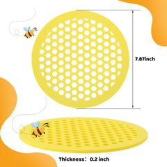 Side view of DECOHS Floating Bee Island showing honeycomb design