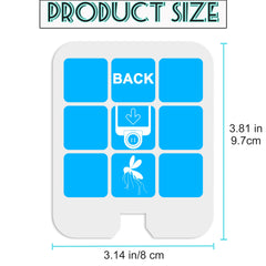 Side view of Dickinda fly trap refill cards packaging