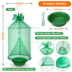 Side view of Dwcom Trap showing the plastic bowl for bait