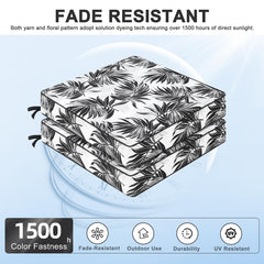 Side view of Favoyard Outdoor Chair Cushion with adjustable straps