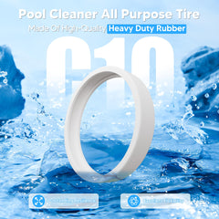 Side view of Funmit C10 tire for Polaris pool cleaners