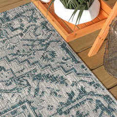 Side view of JONATHAN Y Boho Medallion Runner Rug 2'2"x10'