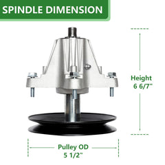 Side view of JYLEYJ spindle assembly showing details
