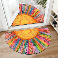 Side view of Likiyol Sun Door Mat showing texture