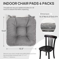 Side view of Love's cabin Memory Foam Chair Cushion showing thickness