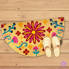 Side view of LUA VIKA Coir Doormat showing texture