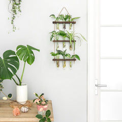Side view of Mkono Plant Propagation Station with plants