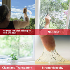 Side view of Mosqueda Window Fly Trap showing adhesive surface