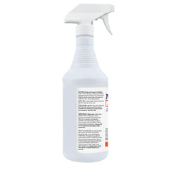 Side view of Naturasil Mite-B-Gone Dust Mite Spray showing label