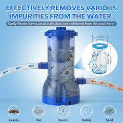 Side view of Orealla Above Ground Pool filter pump