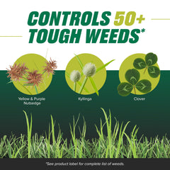 Side view of Ortho Nutsedge Killer highlighting the label and coverage area