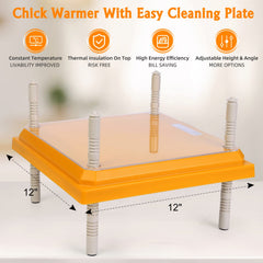 Side view of Pitalok Brooder Heater showing adjustable height features
