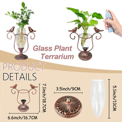 Side view of POXOHO plant propagation station on desk