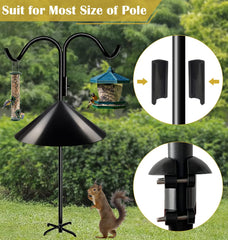 Side view of Queension Squirrel Proof Baffle showing elegant design