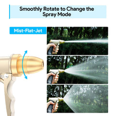 Side view of Qxiaozhan heavy duty hose nozzle showing trigger