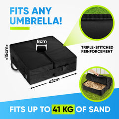 Side view of Rhino BaseMate umbrella base showcasing its design