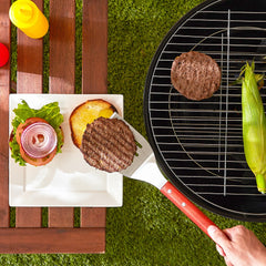 Side view of RSVP International BBQ Grill Spatula showing stainless steel blade