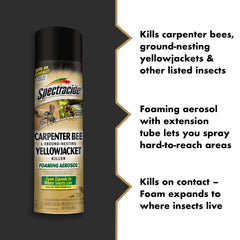 Side view of Spectracide Carpenter Bee & Yellowjacket Killer spray can