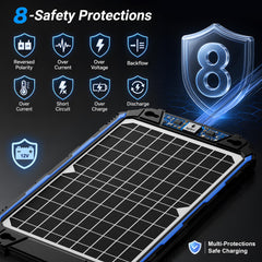 Side view of SUNER POWER Solar Charger showing mounting holes