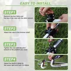Side view of the ergonomic trimmer handle showing grip
