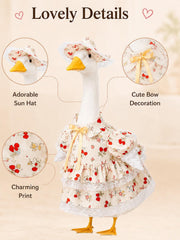 Side view of the LKMXD Porch Goose Outfit in playful pink