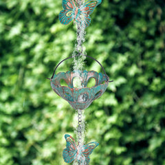 Side view of the Qipade 12FT rain chain